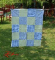 Quilted patchwork blanket 